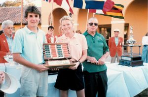 Frederic Duger - Remise du trophée - Orange Bowl 1989